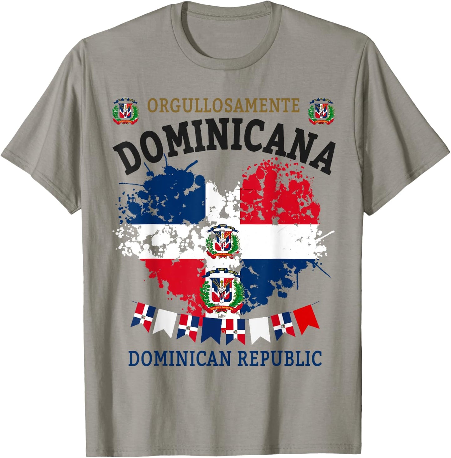 Republica Dominicana & Hispanic Dominican Flag T-Shirt - T-Shirt | Sand