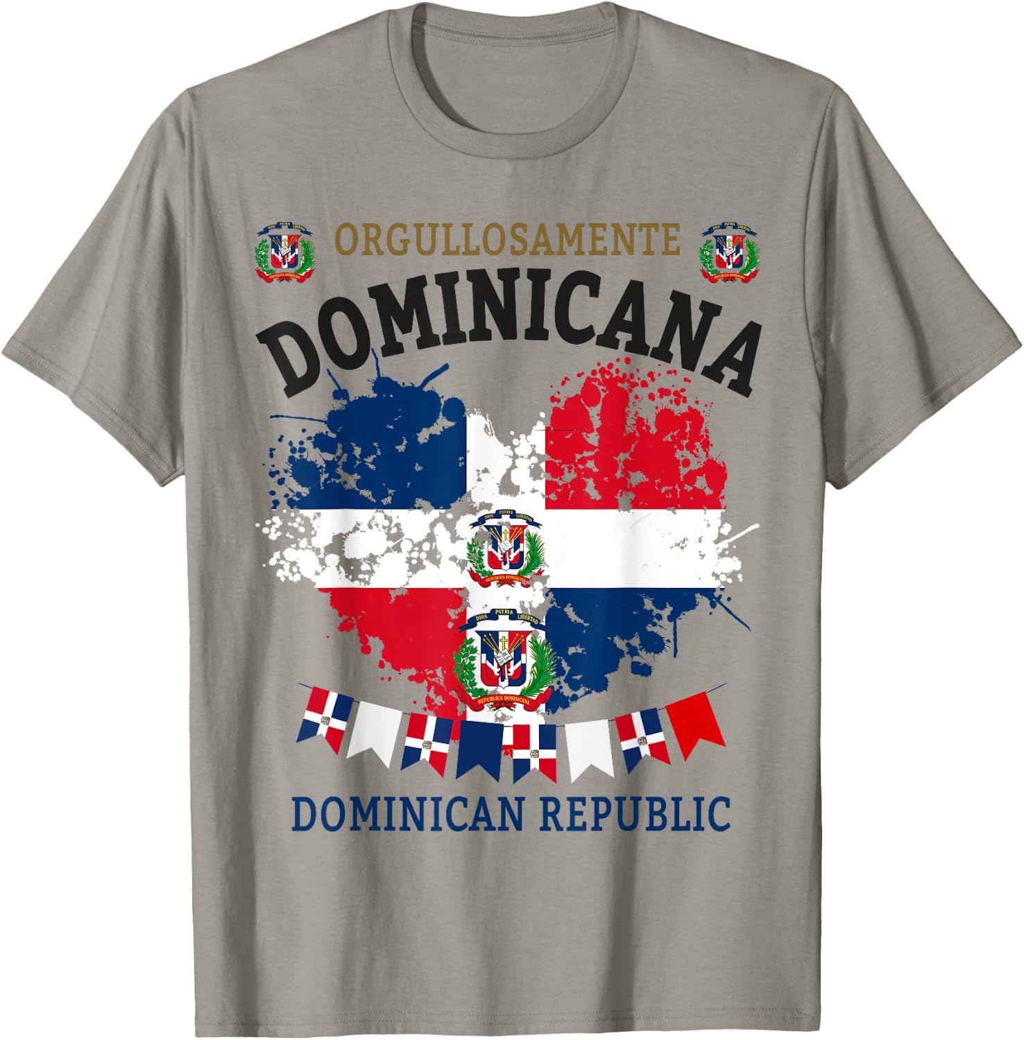 Republica Dominicana & Hispanic Dominican Flag T-Shirt - T-Shirt | Sand