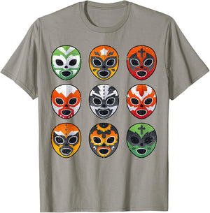 Lucha Libre Wrestling Mask Cinco De Mayo Mexican Boy Toddler T-Shirt - T-Shirt | Sand