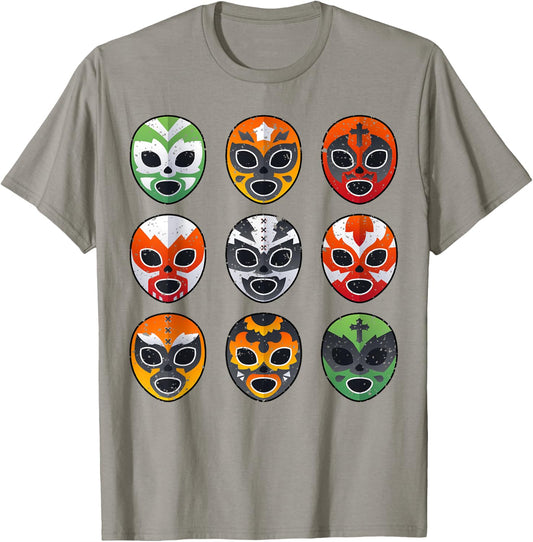 Lucha Libre Wrestling Mask Cinco De Mayo Mexican Boy Toddler T-Shirt - T-Shirt | Sand