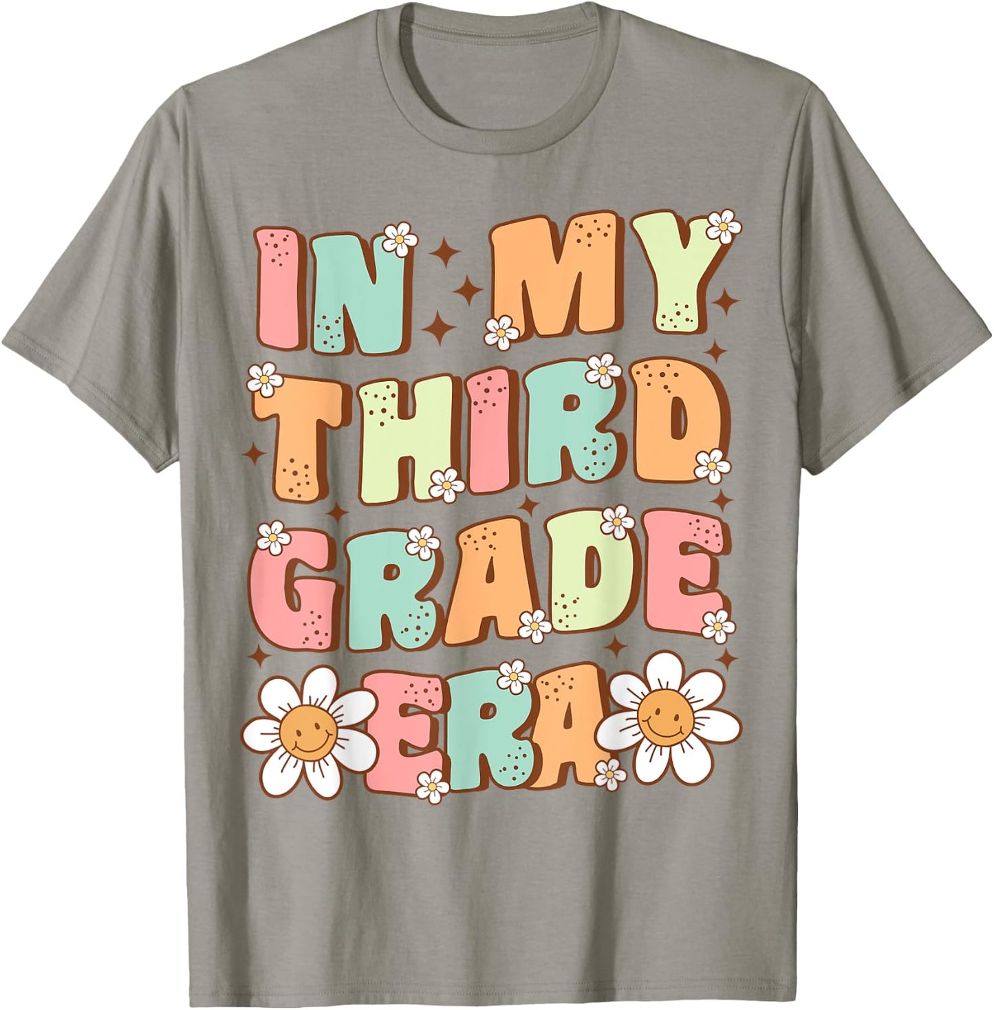 In My Third Grade Era Cute Groovy 3rd Grade Back to School T-Shirt - T-Shirt | Sand
