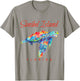 Sanibel Island Florida Watercolor Sea Turtle T-Shirt - T-Shirt | Sand