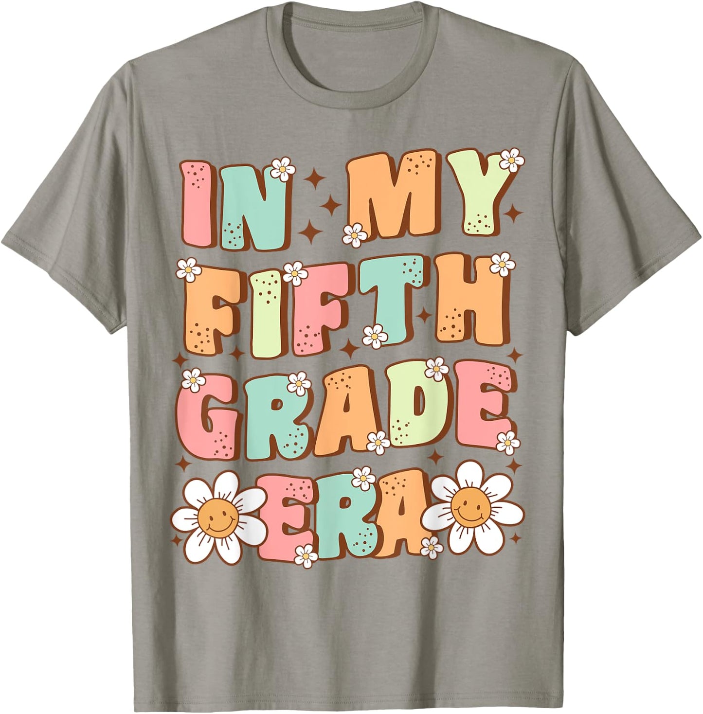 In My Fifth Grade Era Cute Groovy 5th Grade Back to School T-Shirt - T-Shirt | Sand