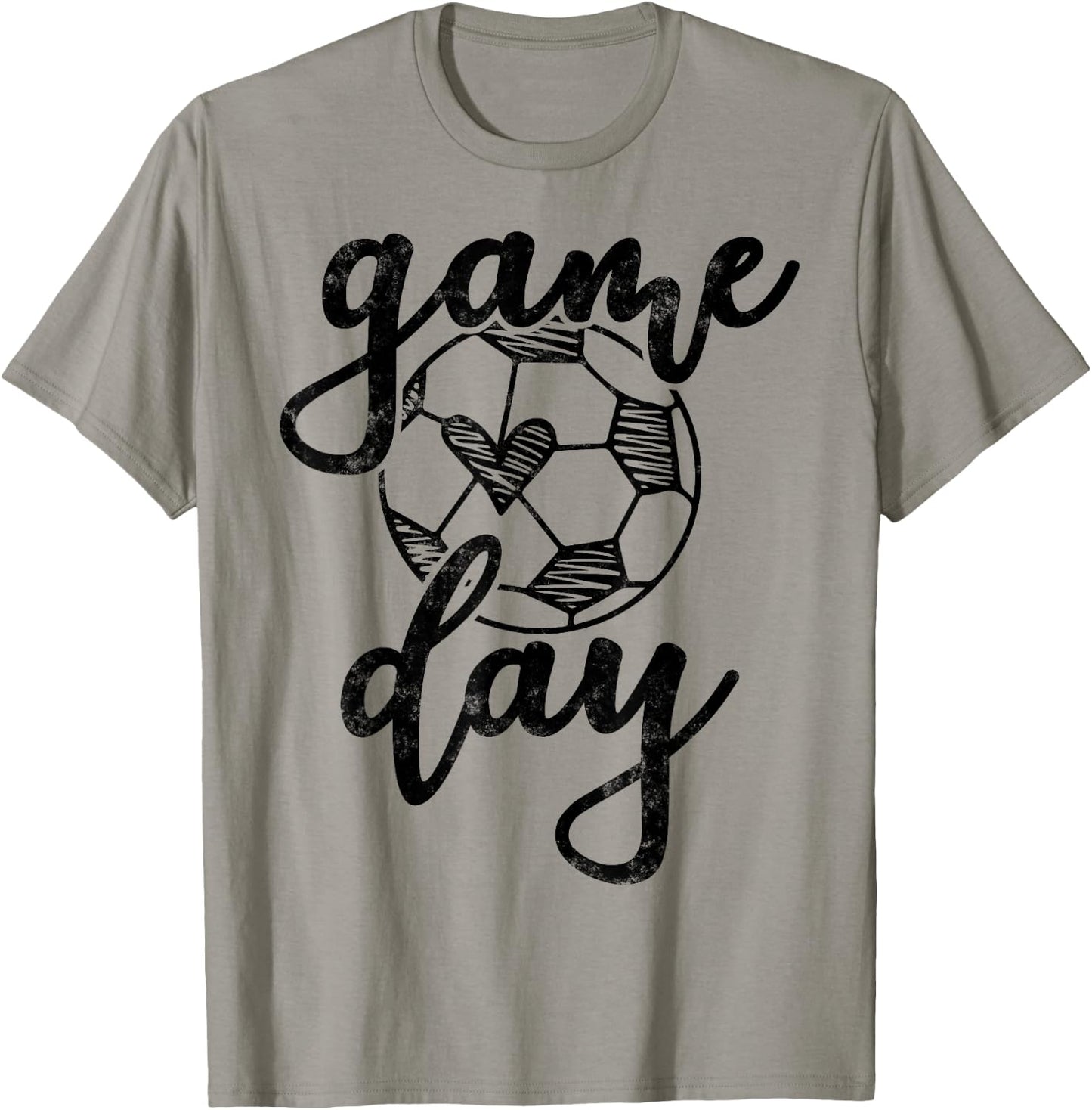 Sports Lover Game Day Soccer Ball T-Shirt - T-Shirt | Sand
