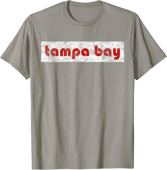 Tampa Bay Florida Retro Vintage Weathered Throwback T-Shirt - T-Shirt | Sand