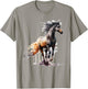 Horse art animal print horse motif horse T-Shirt - T-Shirt | Sand