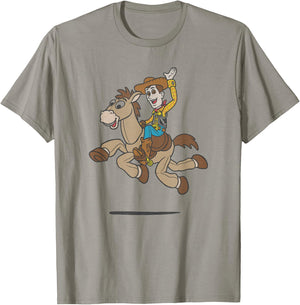 Disney Toy Story Woody and Bullseye Running T-Shirt - T-Shirt | Sand