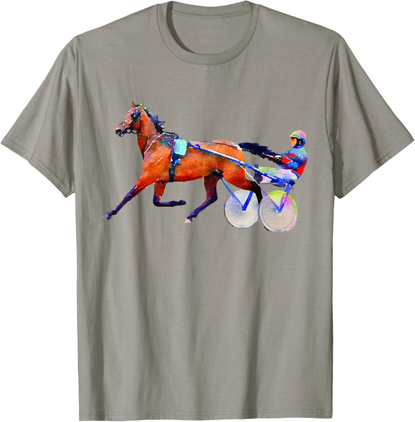Sports Horse Race Harness Racing T-Shirt - T-Shirt | Sand
