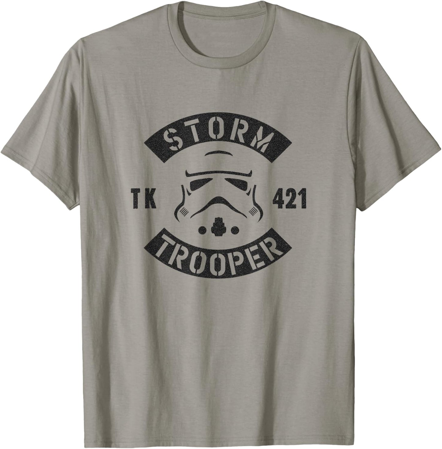 Star Wars Storm Trooper TK 421 Varsity Style Big Face Logo T-Shirt - T-Shirt | Sand