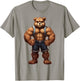 Teddy Bear Bodybuilder Muscular Body Gym Fitness T-Shirt - T-Shirt | Sand