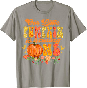 Our Little Pumpkin is Turning One First 1st Birthday Girl T-Shirt - T-Shirt | Sand