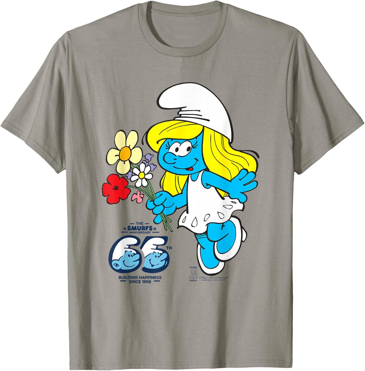 The Smurfs 65th Anniversary Smurfette T-Shirt - T-Shirt | Sand