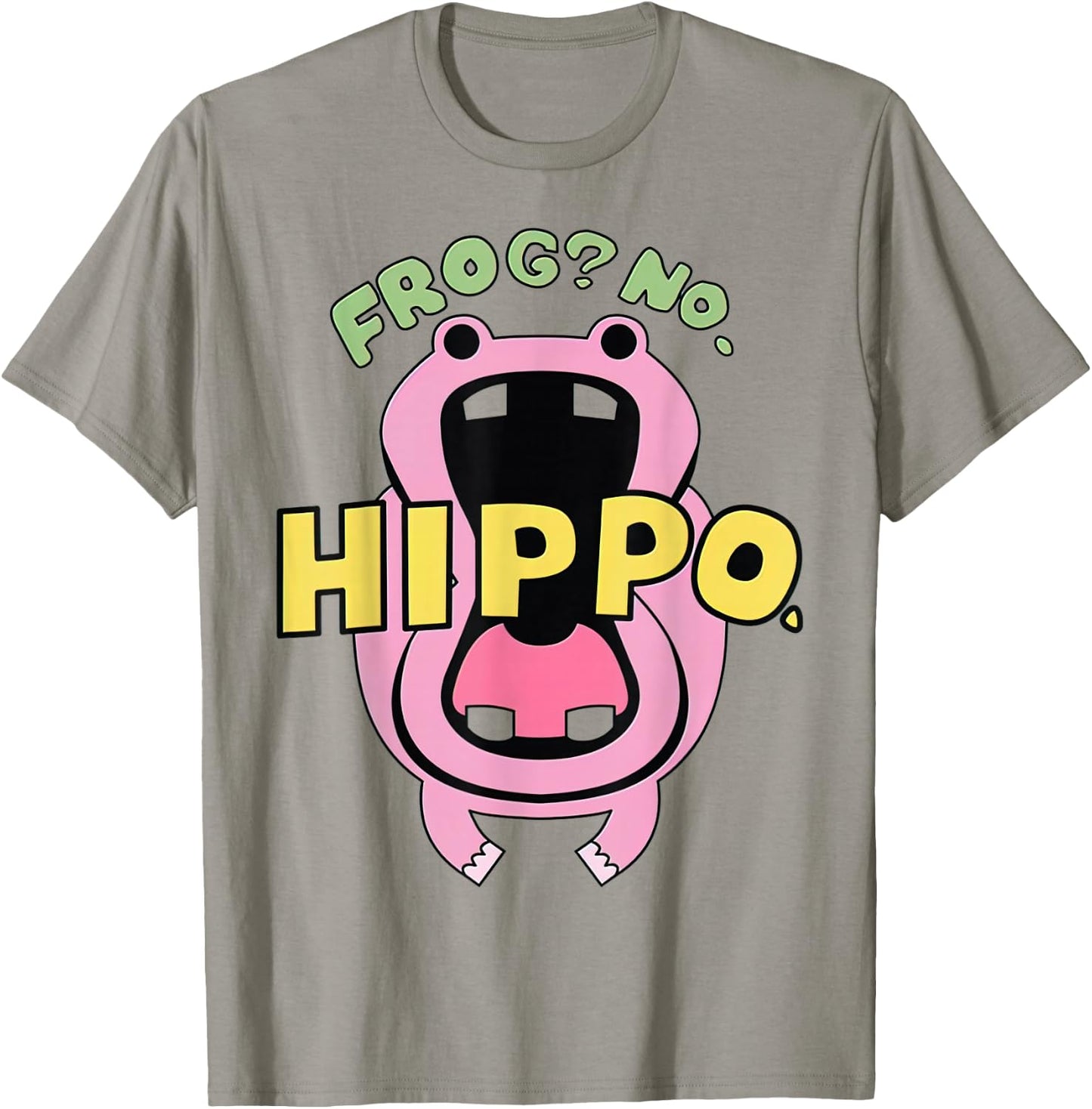 IT FROUG Tiger Frog No Hippo -Adults Classic Fit X-Small White Cotton Polyester Short Sleeve T-Shirt - T-Shirt | Sand