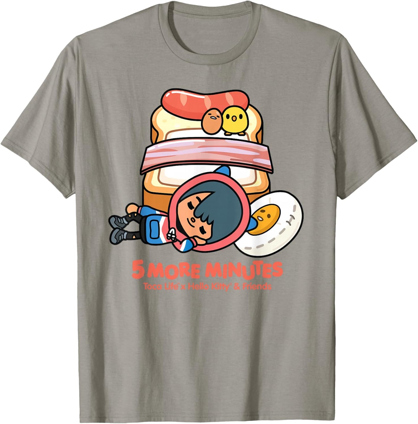 Toca Life x Hello Kitty & Friends 5 More Minutes T-Shirt - T-Shirt | Sand