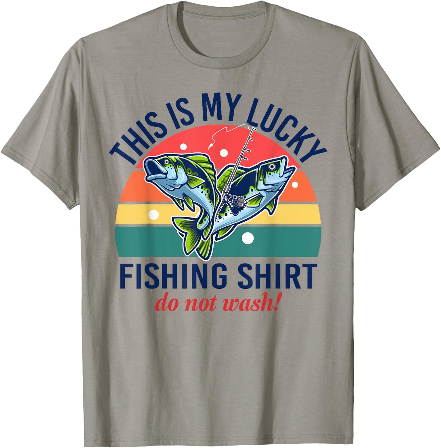 My Lucky Fishing-Shirt Youth Kids Boys Funny Bass T-Shirt - T-Shirt | Sand