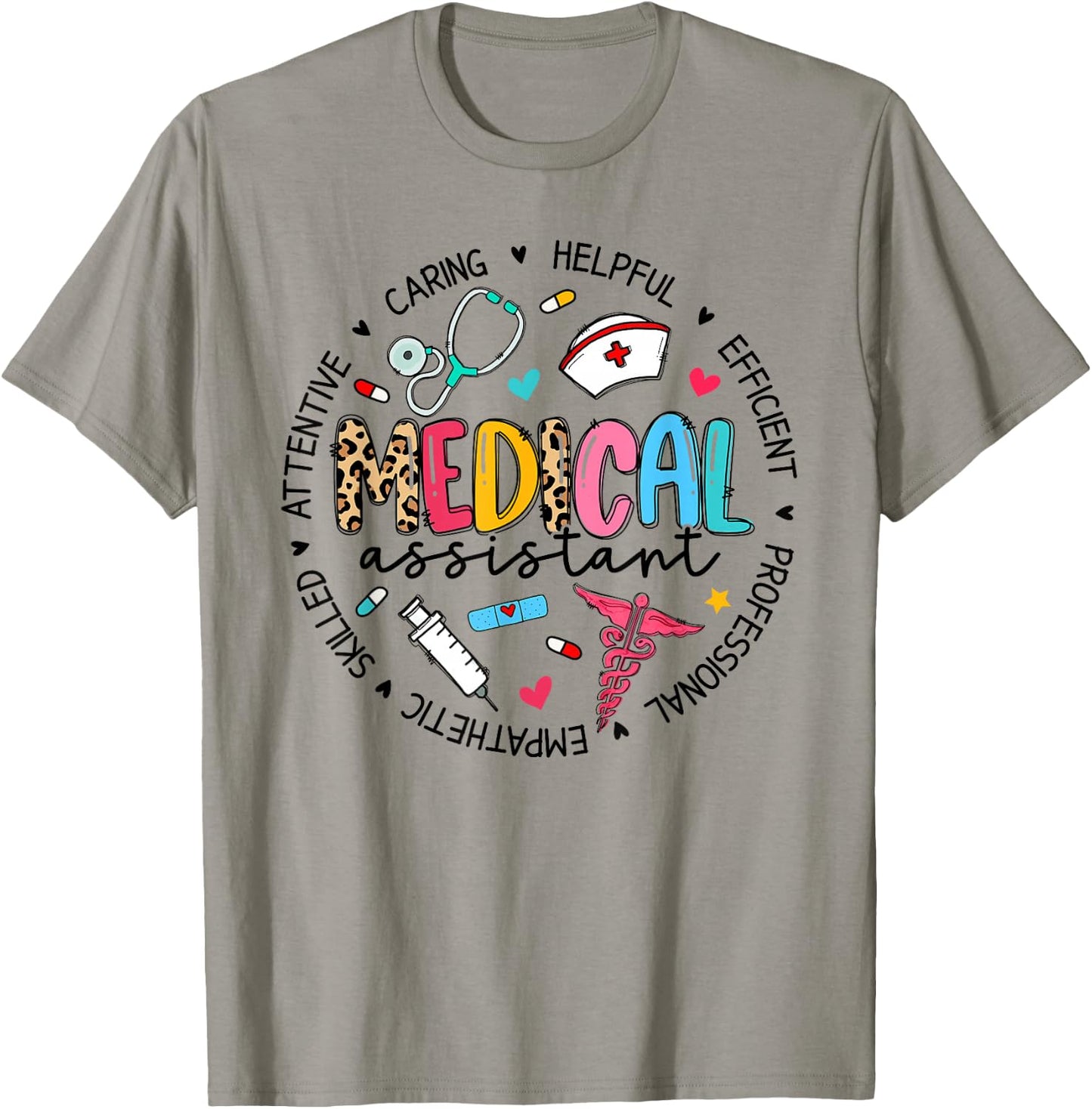 Medical Assistant Squad Cute MA Nursing T-Shirt - T-Shirt | Sand