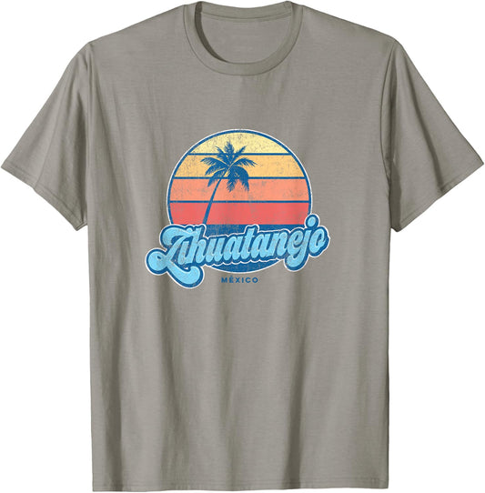 Vintage Zihuatanejo Mexico Classic 70s Retro Surfer T-Shirt - T-Shirt | Sand