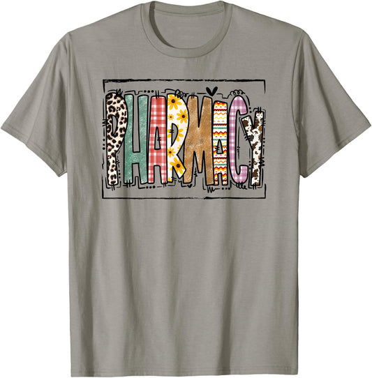 Pharmacy Fall Phamacist Healthcare Worker Autumn Funny T-Shirt - T-Shirt | Sand