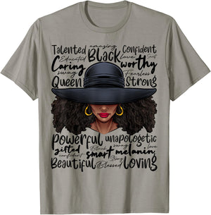 African Black History African American Ladies Juneteenth T-Shirt - T-Shirt | Sand