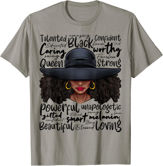 African Black History African American Ladies Juneteenth T-Shirt - T-Shirt | Sand