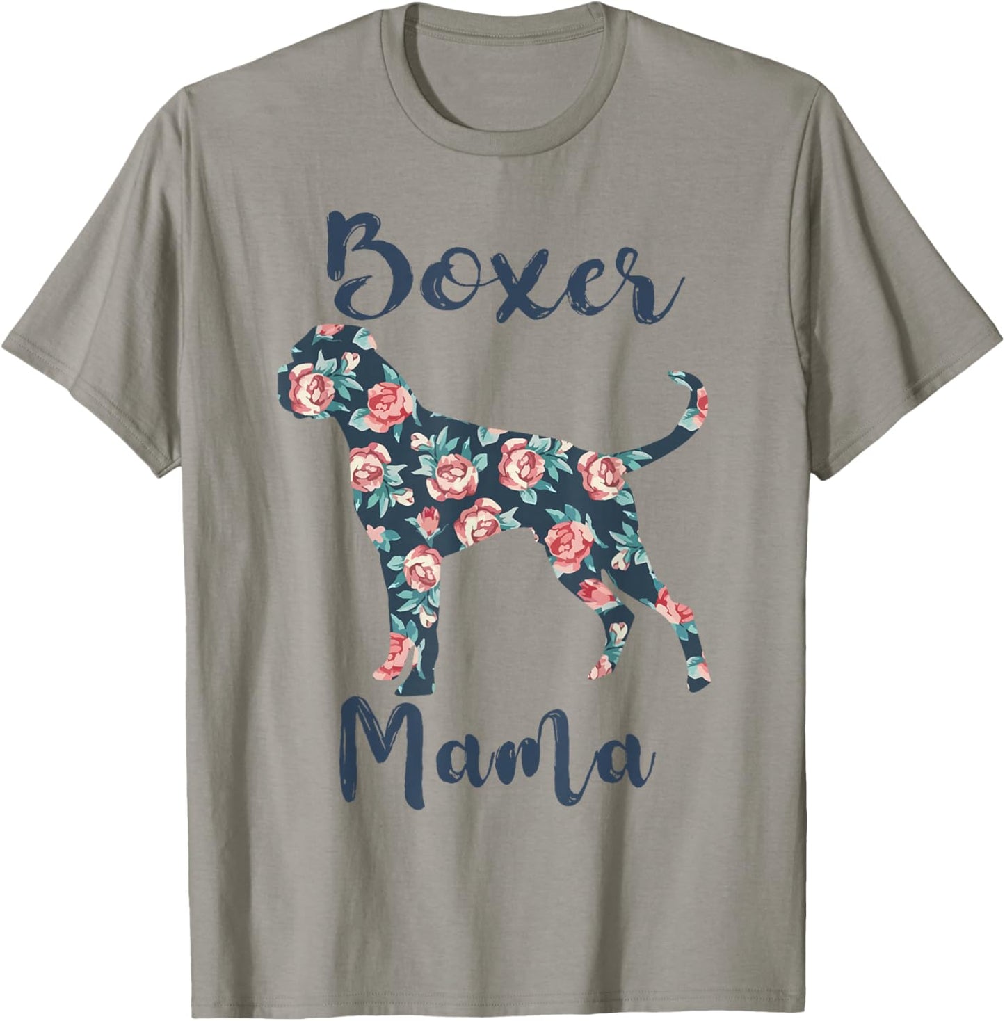 Boxer Dog Mom Shirt Women Boxer-Mama Funny Mother Day Gift T-Shirt - T-Shirt | Sand