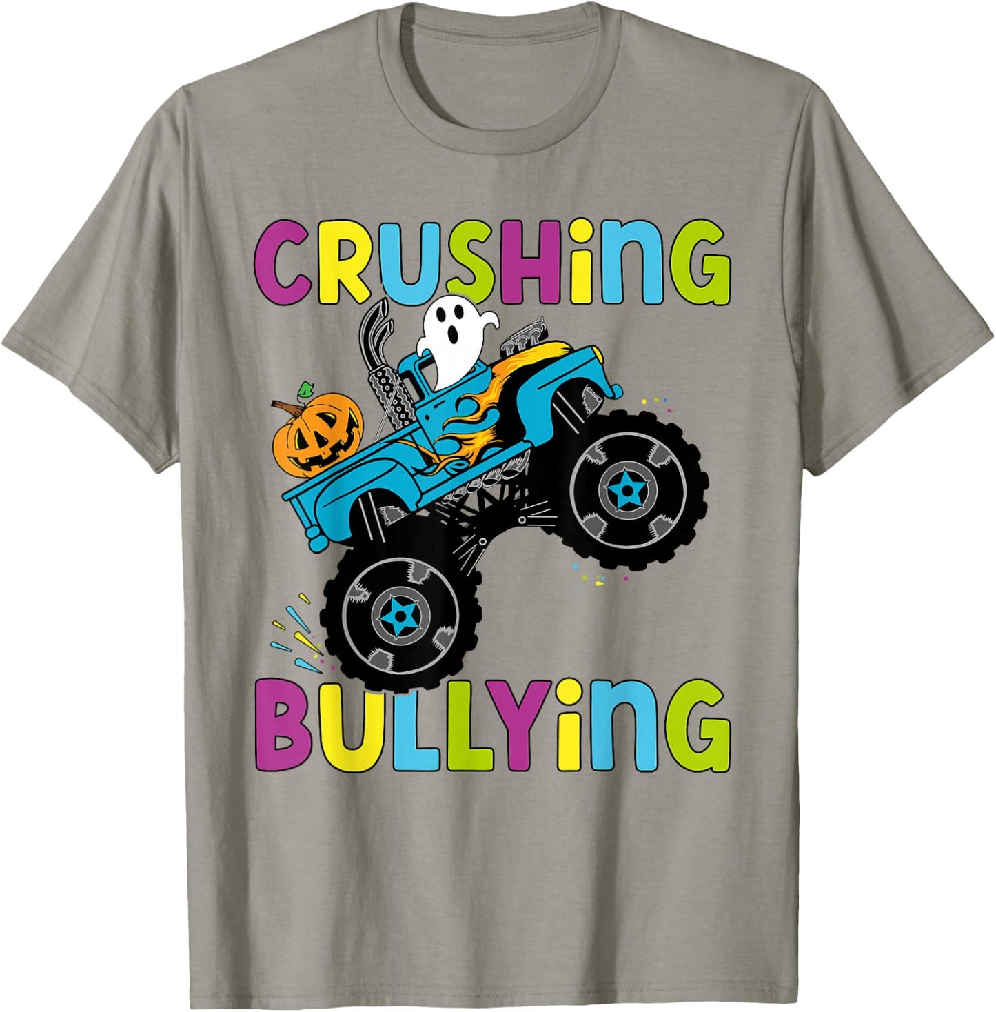 Crushing Bullying Unity Day Halloween Orange Kids Men Women T-Shirt - T-Shirt | Sand