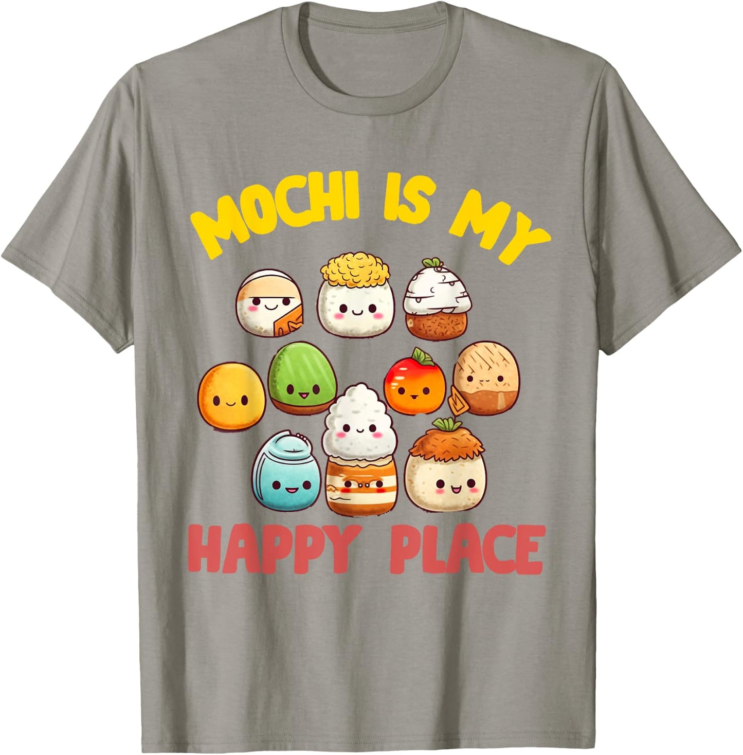 Mochi Japanese Rice Cake Candy Snack Sweet Mochi Kids Women T-Shirt - T-Shirt | Sand