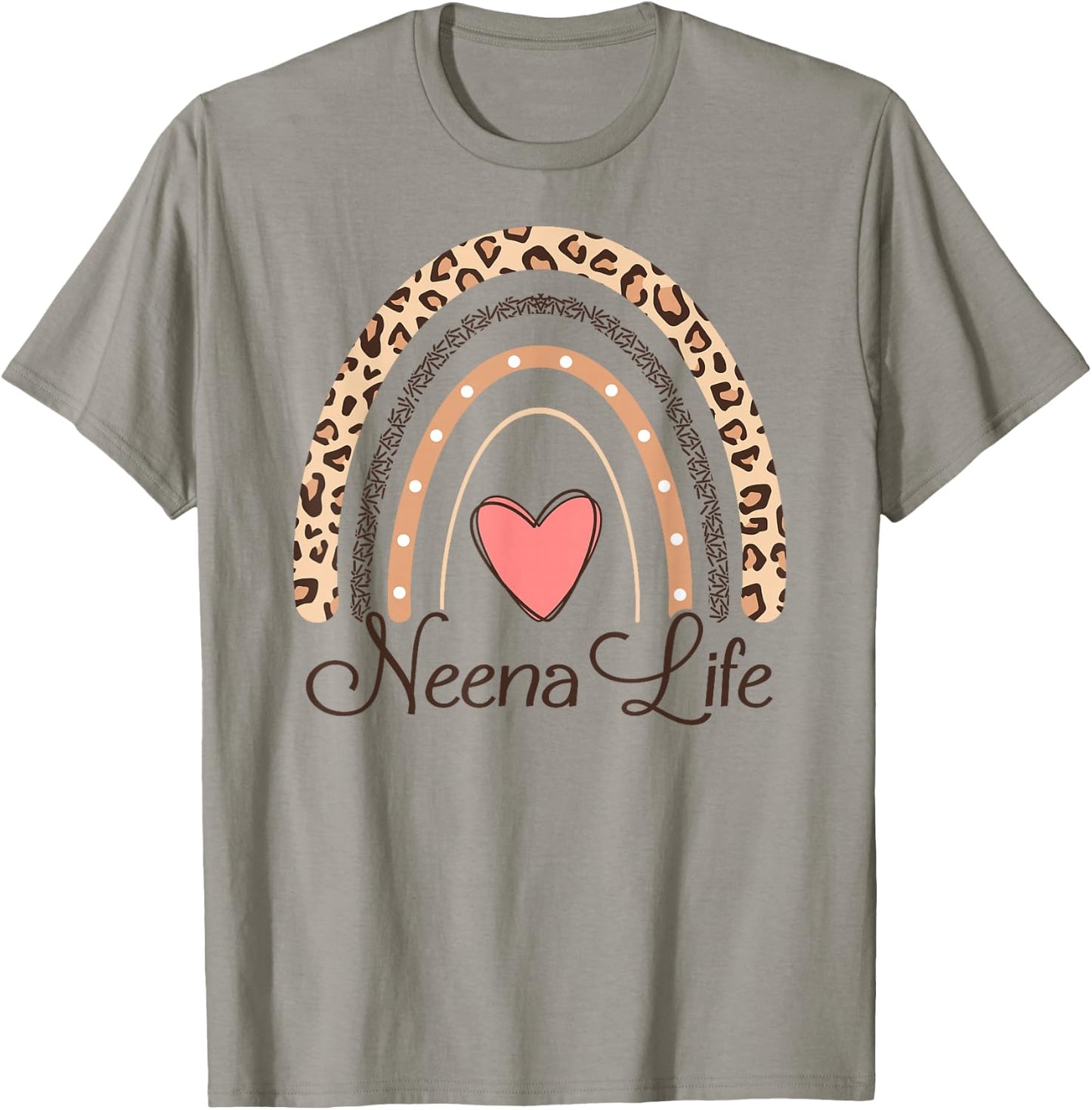 Neena Life Boho Rainbow Funny Grandma Neena T-Shirt - T-Shirt | Sand