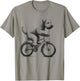 Soft Coated Wheaten Terrier Dog Riding a Bike Cycling T-Shirt - T-Shirt | Sand