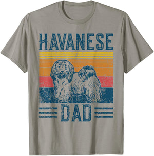 Dog Havanese Dad - Vintage Havanese Dad T-Shirt - T-Shirt | Sand