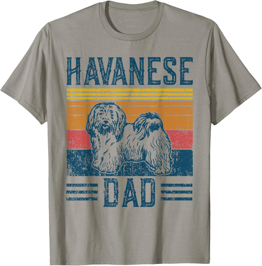 Dog Havanese Dad - Vintage Havanese Dad T-Shirt - T-Shirt | Sand