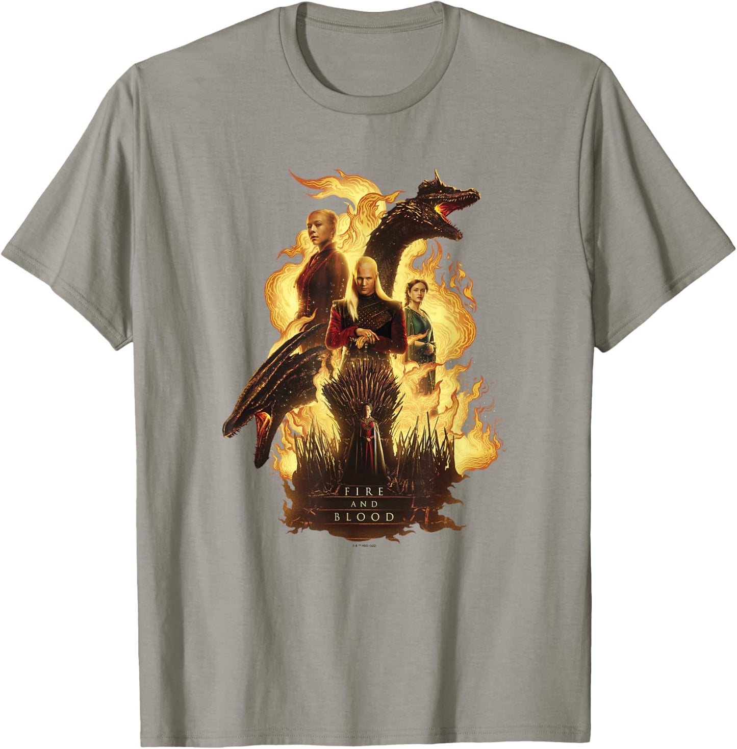 House of the Dragon Daemon Targaryen Rhaenyra Fire and Blood T-Shirt - T-Shirt | Sand