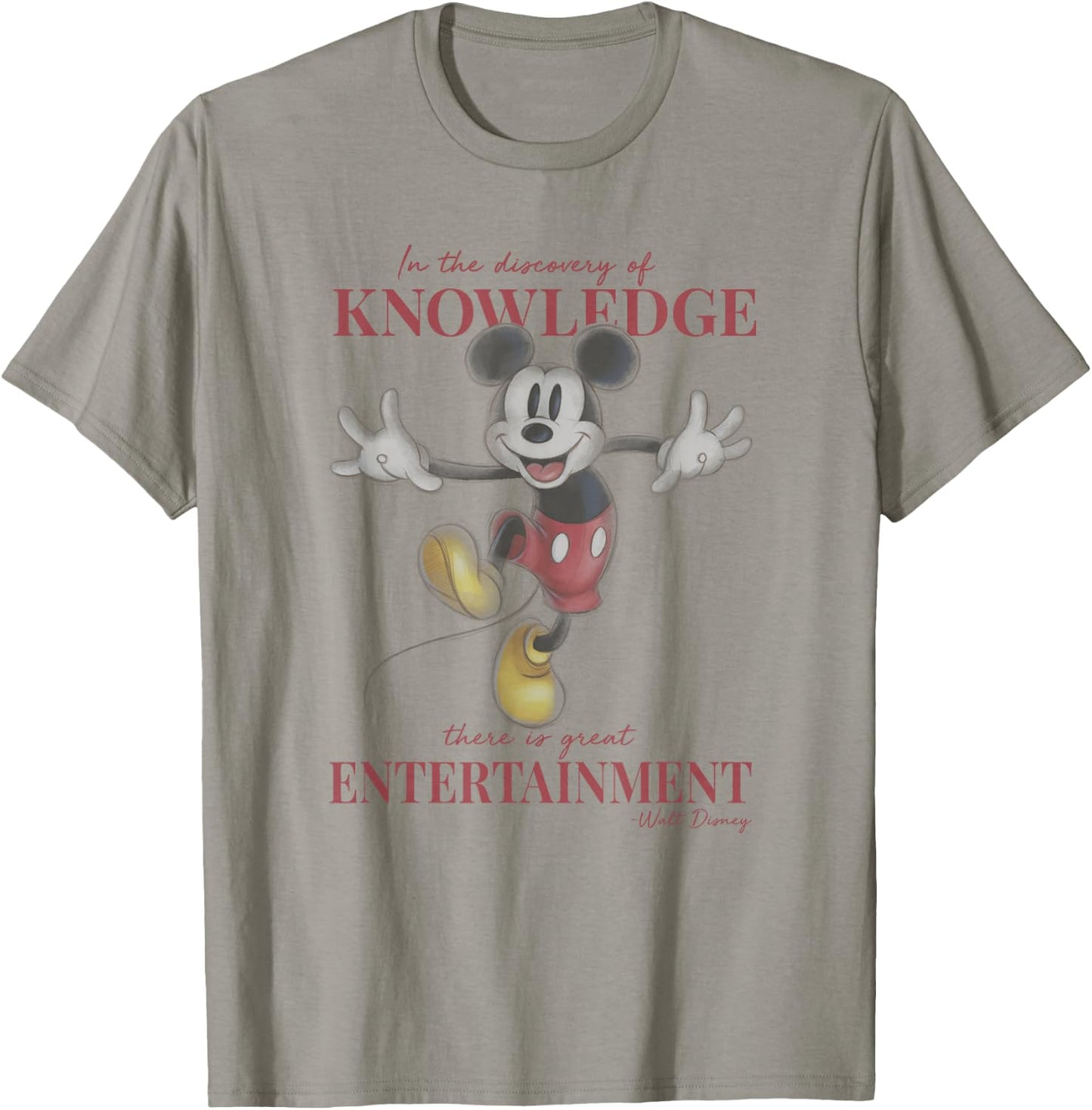 Disney Mickey And Friends Classic Walt Disney Quote T-Shirt - T-Shirt | Sand