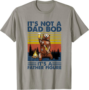 Fathers Day Funny Bear It's Not A Dad Bod It's Father Figure T-Shirt - T-Shirt | Sand