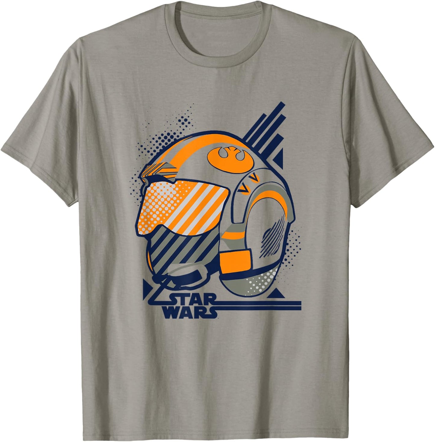 Star Wars Rebels Luke Skywalker Pilot Helmet Animated Logo T-Shirt - T-Shirt | Sand