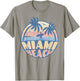 Miami Florida Beach Surf Summer Vacation Vintage Men Women Girls Kids T-Shirt - T-Shirt | Sand