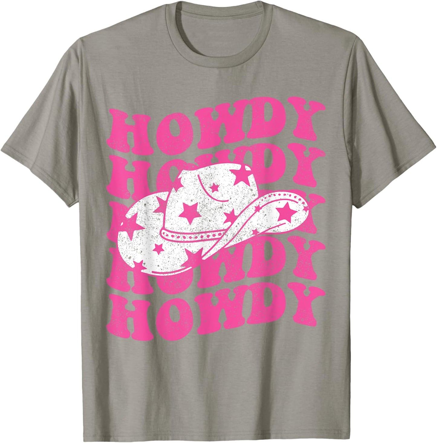 Howdy Southern Western Girl Country Rodeo Pink Cowgirl Women T-Shirt - T-Shirt | Sand