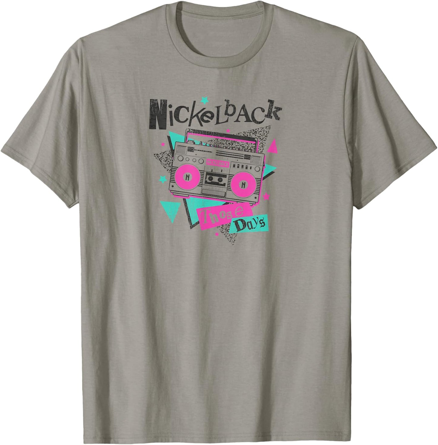 Nickelback Boom Box Those Days T-Shirt - T-Shirt | Sand