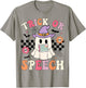 Trick or Speech Retro SLP Halloween Speech Therapy Halloween T-Shirt - T-Shirt | Sand