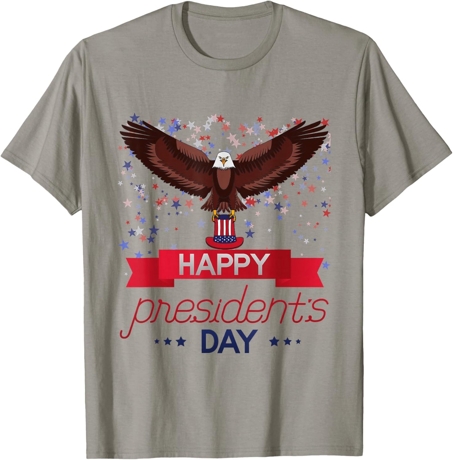 Happy President's Day American Eagle American Patriot T-Shirt - T-Shirt | Sand