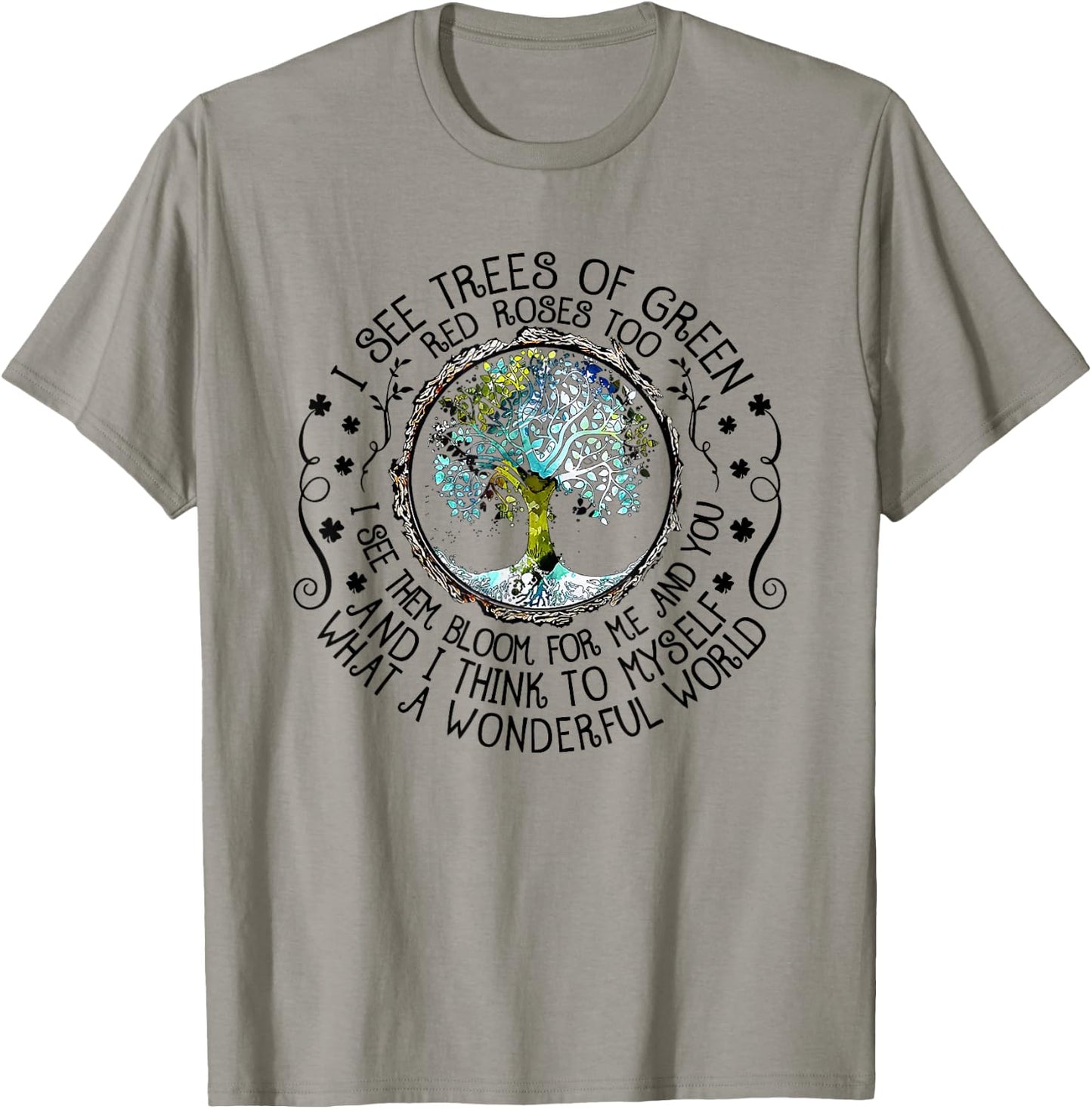 Myself What A Wonderful World T-Shirt - T-Shirt | Sand