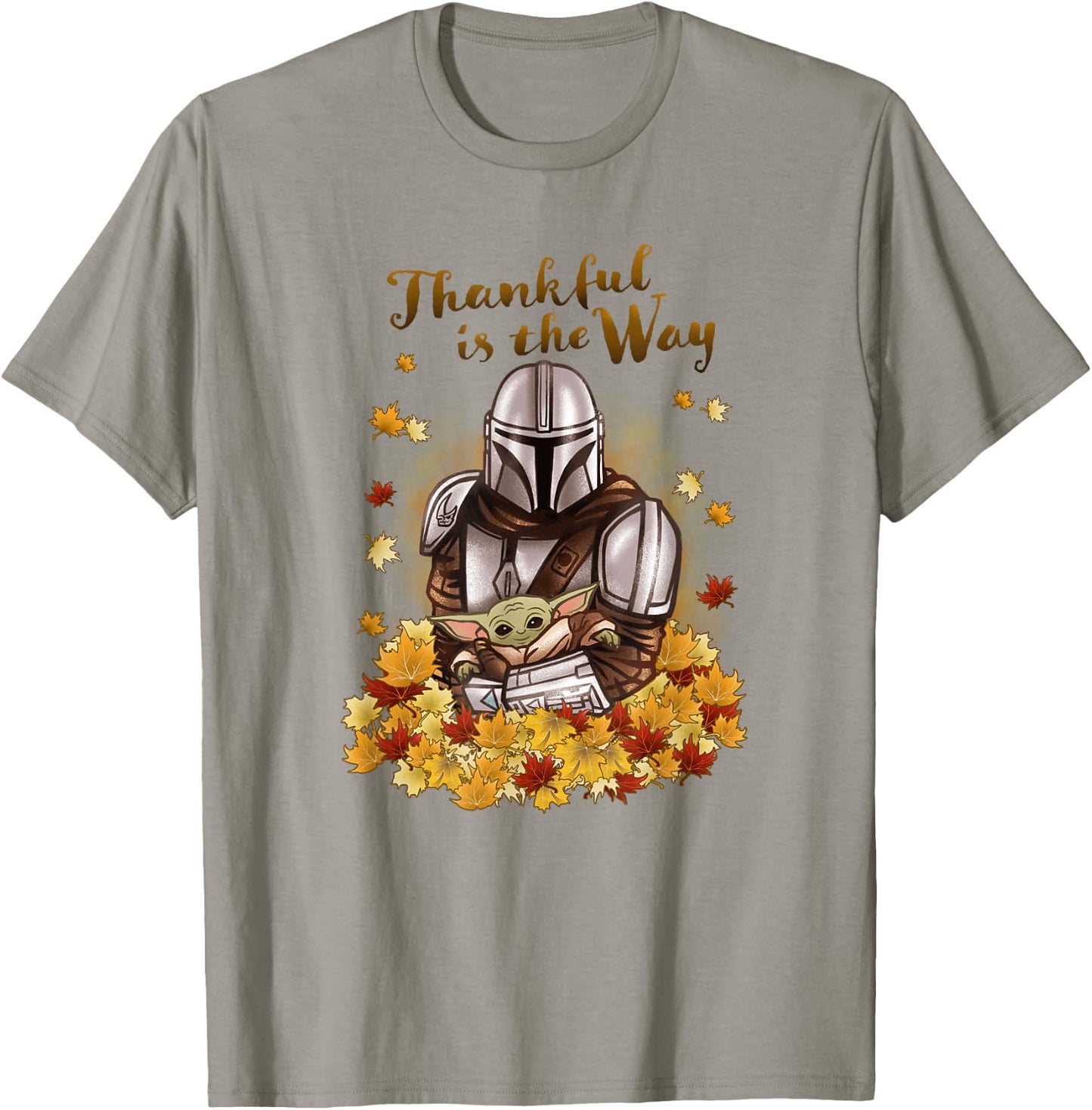 Star Wars: The Mandalorian Halloween Thankful Is The Way T-Shirt - T-Shirt | Sand