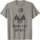 Monopoly Mr. Monopoly Pay Poor Tax Of $15 Funny Vintage T-Shirt - T-Shirt | Sand