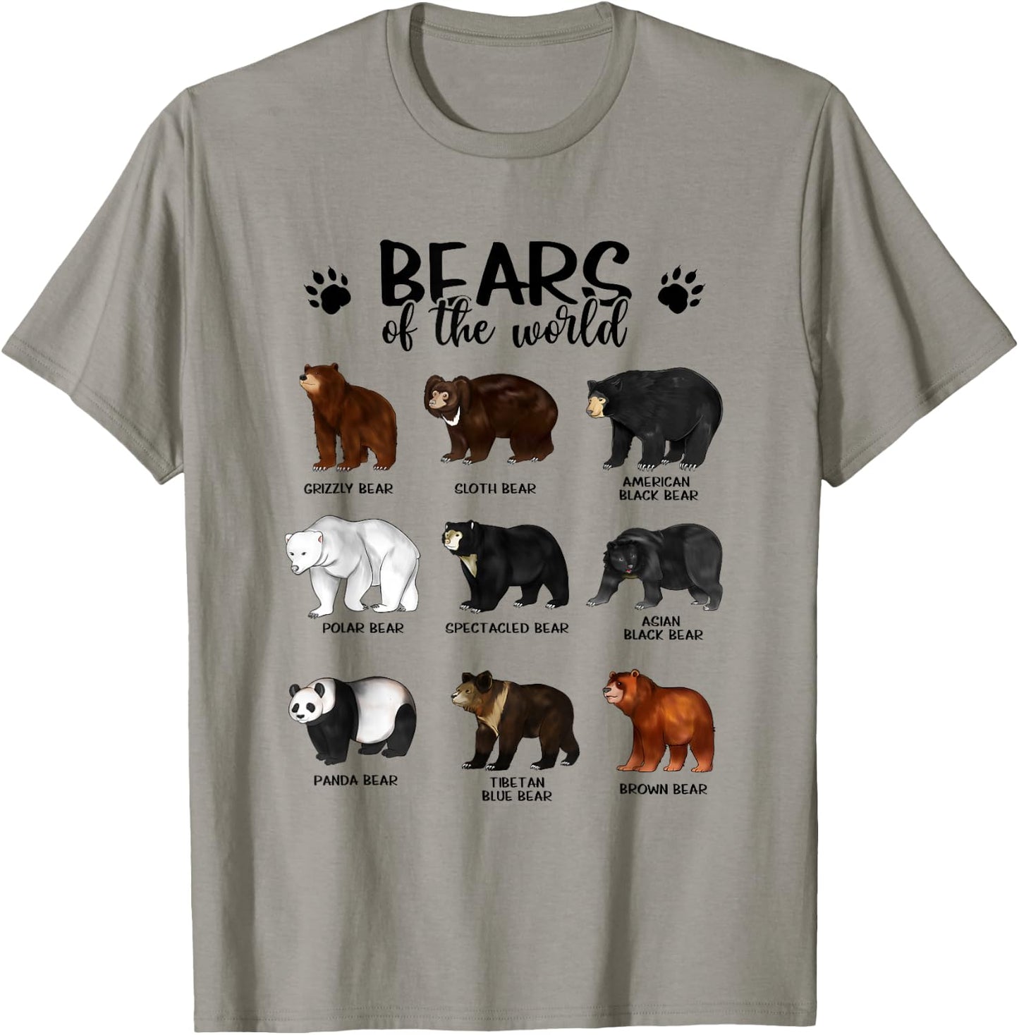 Bears of the world - Bears T-Shirt - T-Shirt | Sand