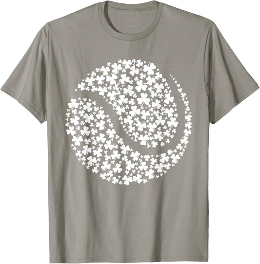 Funny Shamrock Tennis Ball St. Patrick's Day Irish Men Boys T-Shirt - T-Shirt | Sand