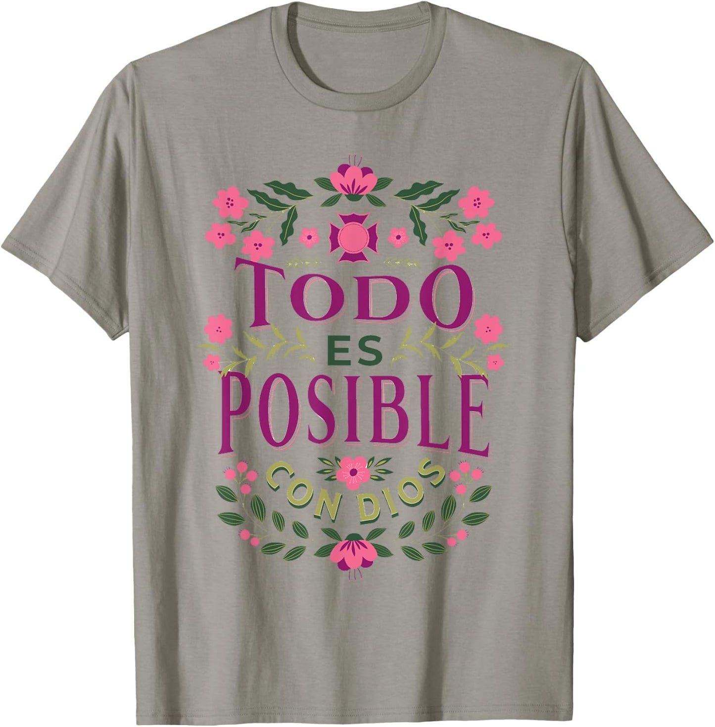 Christians Quote in Spanish Christian Bible Verse Quote T-Shirt - T-Shirt | Sand