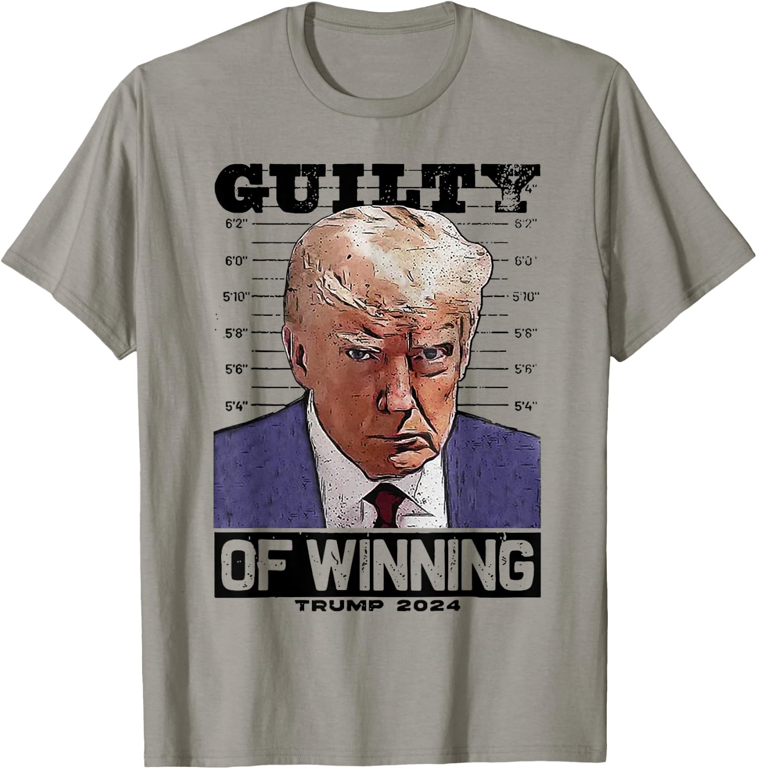 Trump 2024 Guilty Of Winning T-Shirt - T-Shirt | Sand