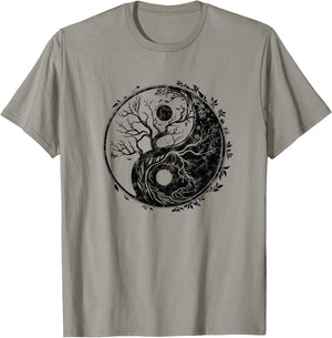 Yin Yang symbol, tree of life, Tai chi, Qigong, yoga, Taoism T-Shirt - T-Shirt | Sand