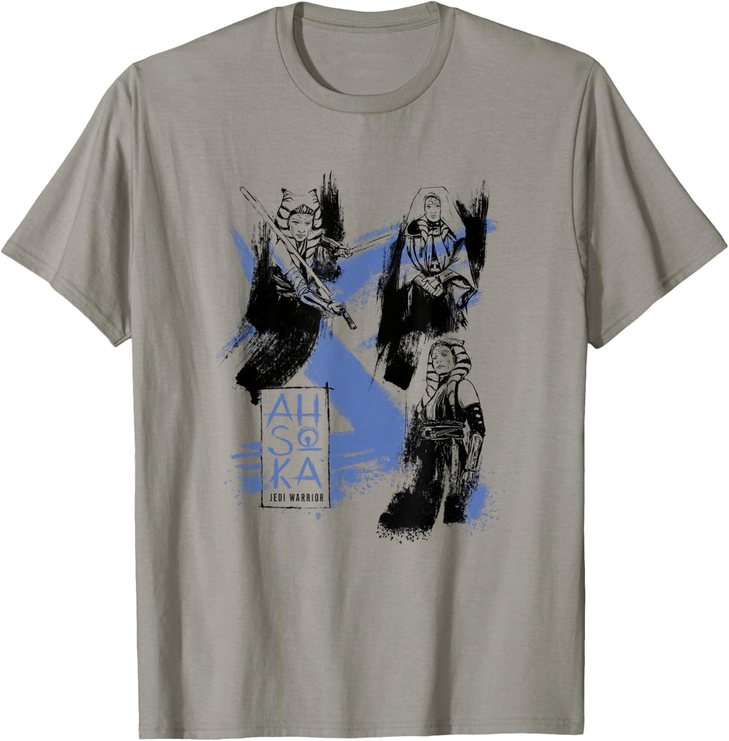 Star Wars: Ahsoka Tano Inked Posed Portraits Collage T-Shirt - T-Shirt | Sand