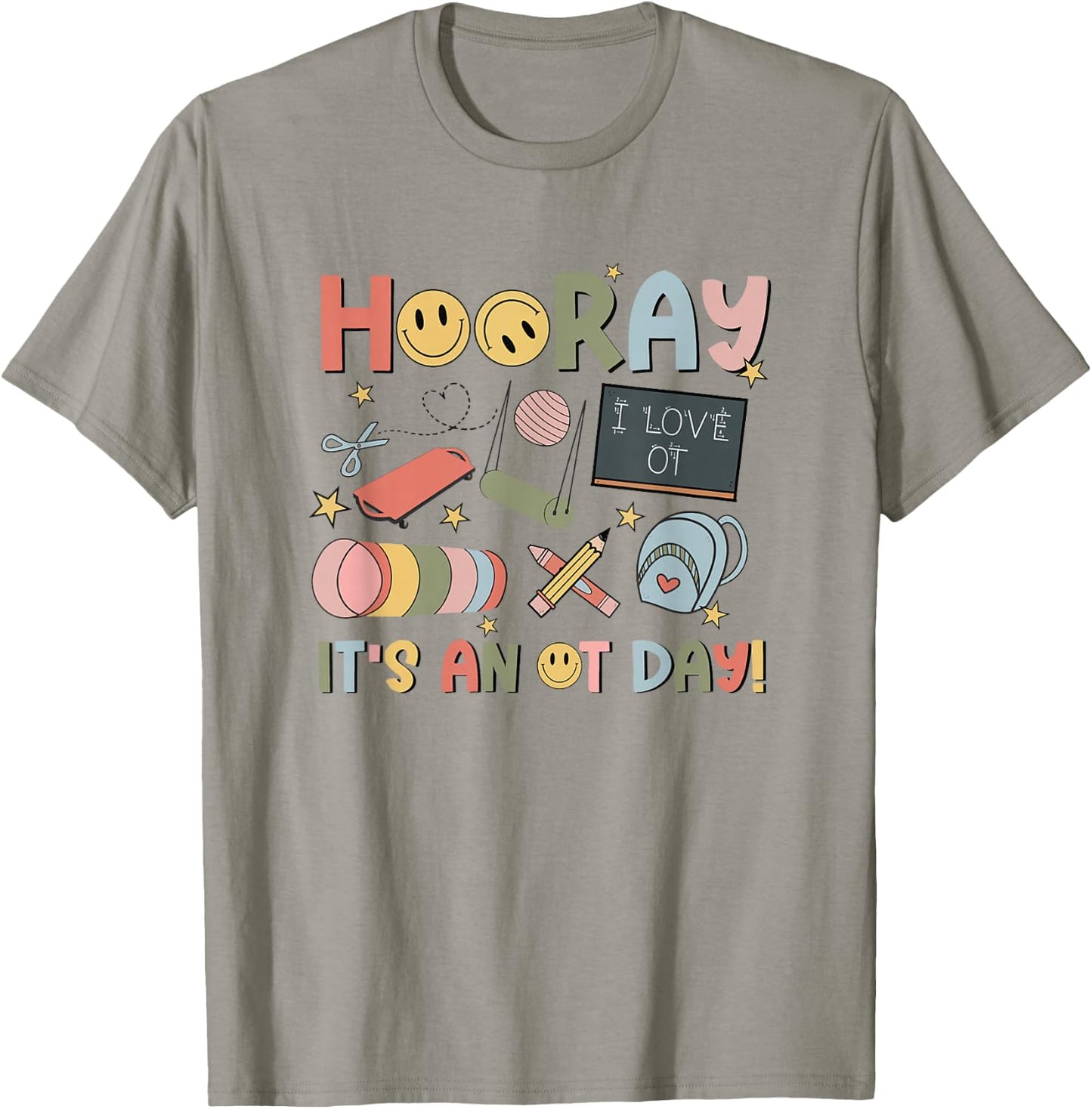 Hooray It’s an OT Day Occupational Therapy Back to School T-Shirt - T-Shirt | Sand